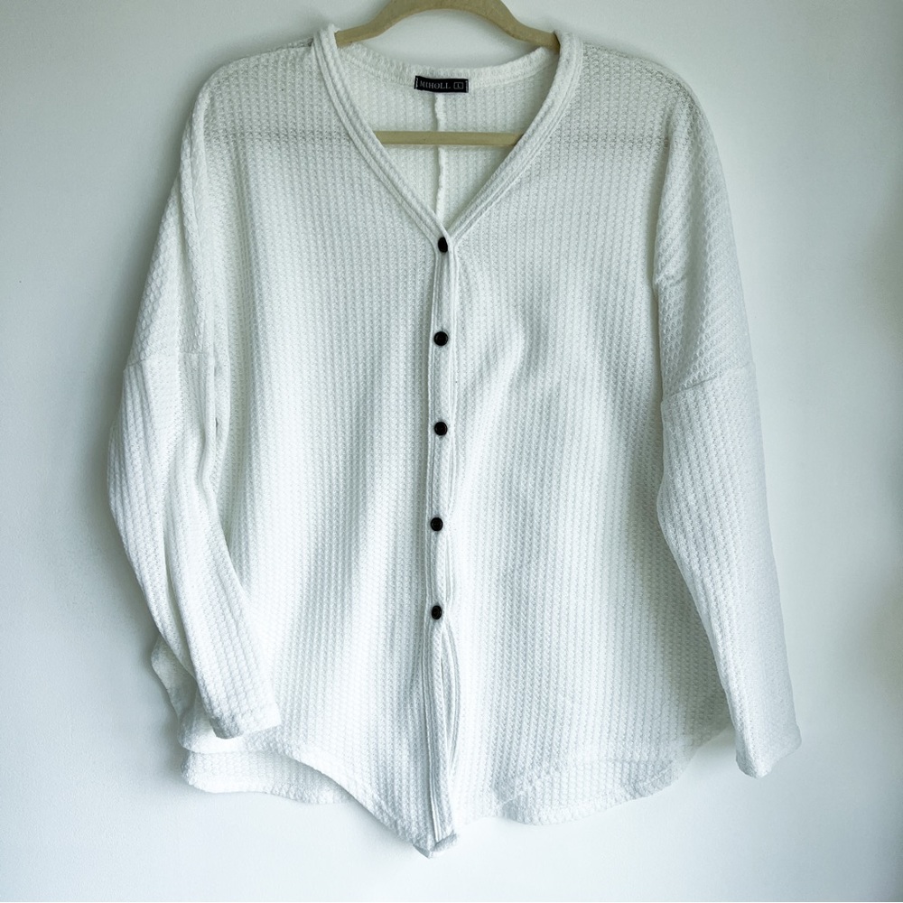 Waffle Knit Long Sleeve - Light so comfortable!
